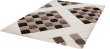 Luxusní kusový koberec Velour Plus 3D Cube White 120x170cm