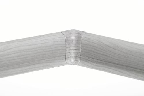 Soklová Lišta AP30 Vnitřní Roh PVC popelavě šedý