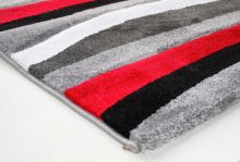 Koberec Moderno Stripe Grey-Red 120x170cm