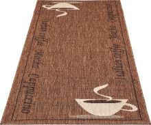 Kusový koberec do kuchyně Sisalo Coffee 80x200 cm