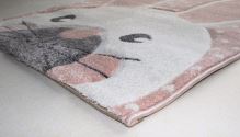 Dětský kusový koberec Kiddy Bunny 80x150 cm, růžový