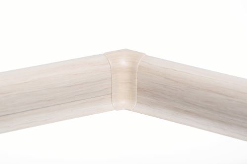Soklová Lišta AP30 Vnitřní Roh PVC popelavě bílý