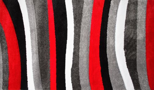 Koberec Moderno Stripe Grey-Red 120x170cm