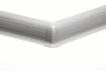 Soklová Lišta AP30 Vnější Roh PVC popelavě šedý